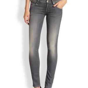 Hudson Colin Skinny Gray Wash Jeans  - Size 26